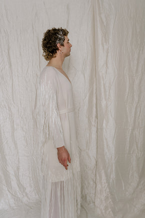 Shooting Star Fringe Wrap Dress