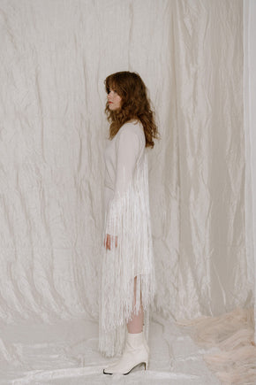 Shooting Star Fringe Wrap Dress