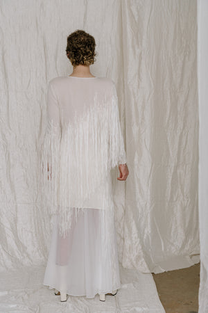 Shooting Star Fringe Wrap Dress